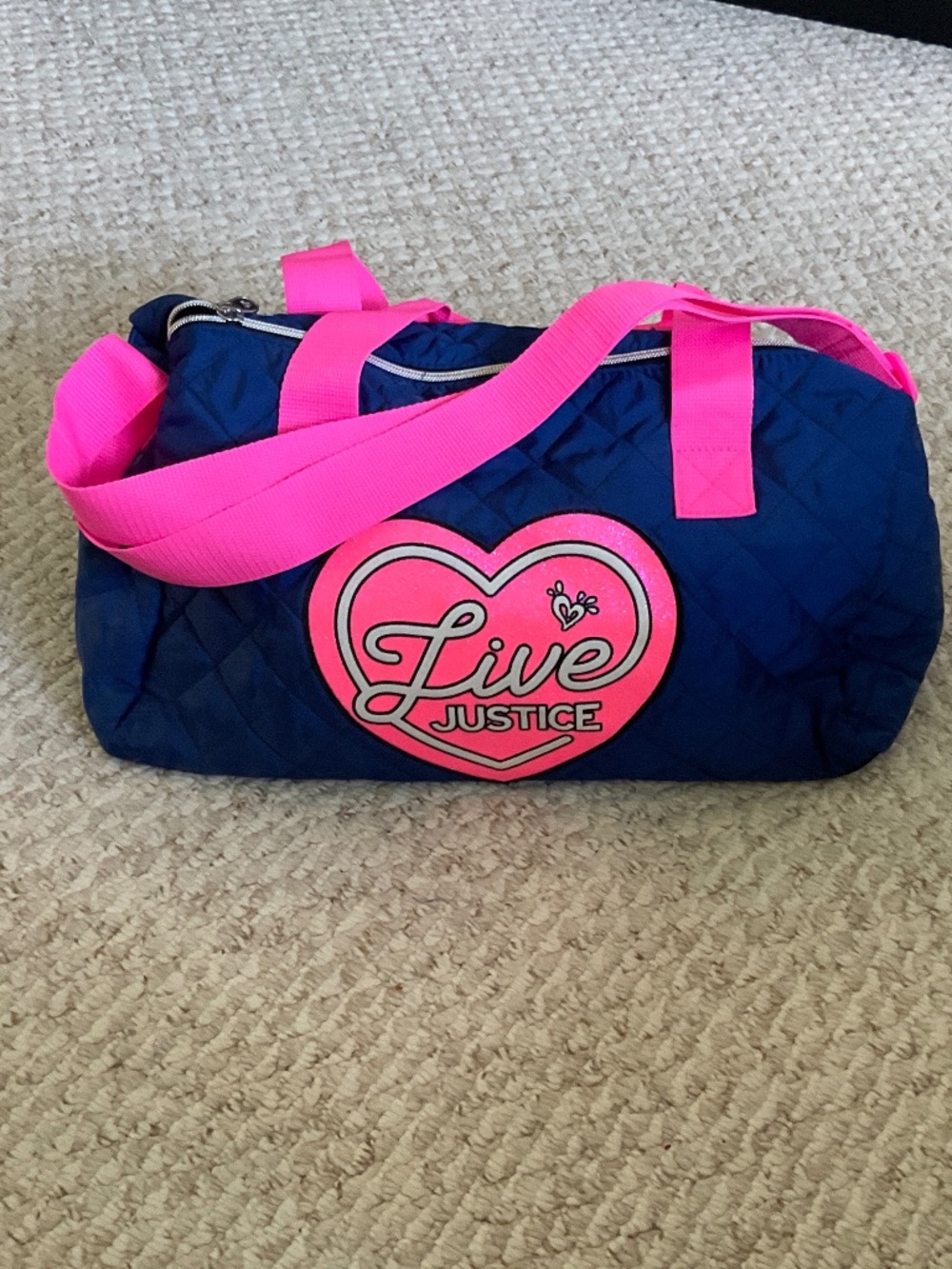 JUSTICE Girls duffle bag - new without tags